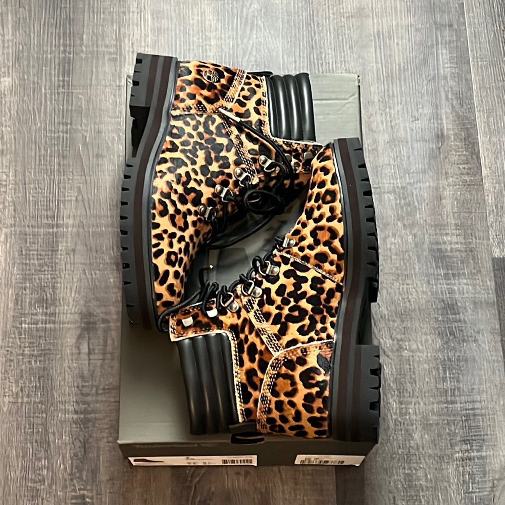 Timberland Leopard Print Ankle Boots